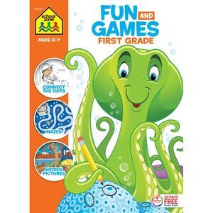 School Zone Fun and Games First Grade Activity Workbook -- School Zone